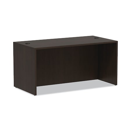 Alera Straight Front Desk Desk Shell, 59x29.5", Espresso, 29-1/2" D X 29-1/2" H, 59-1/2" W X Espresso VA216030ES